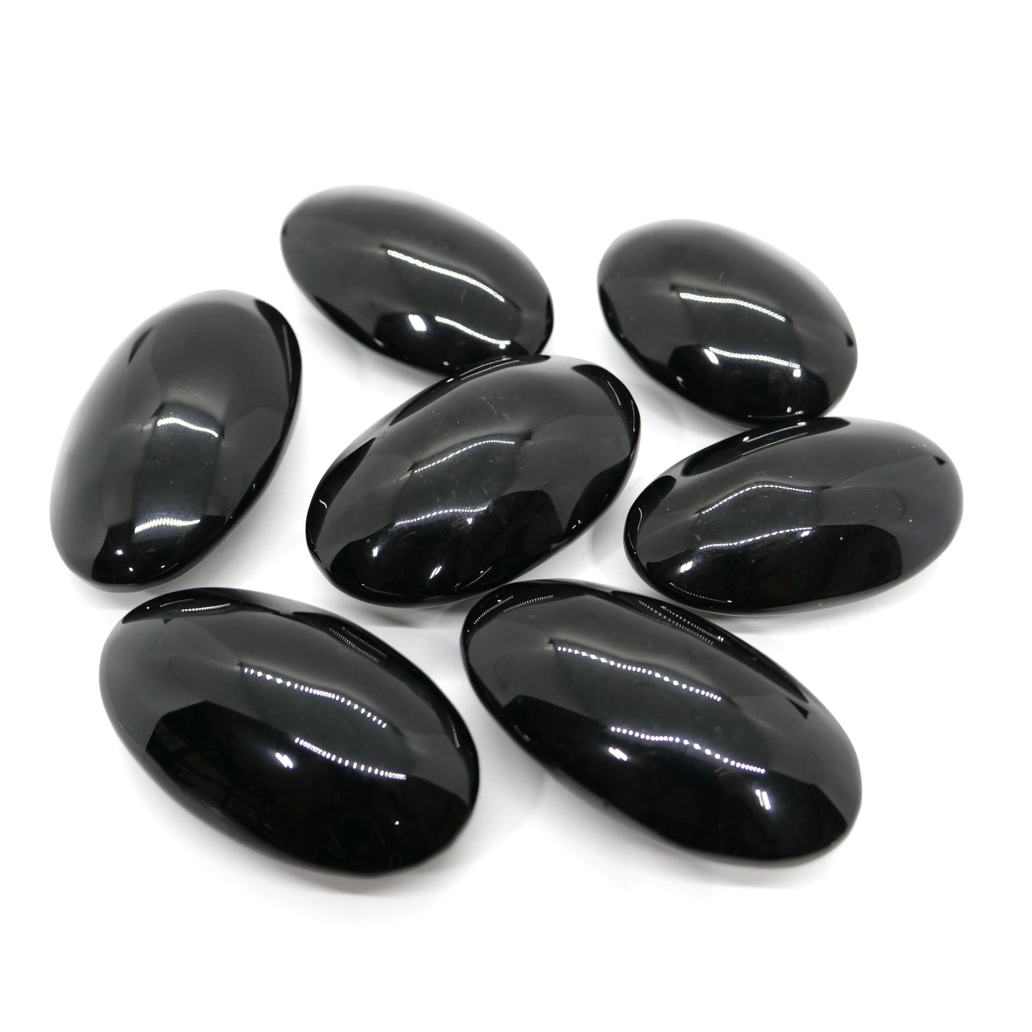 Black Obsidian Palm Stone