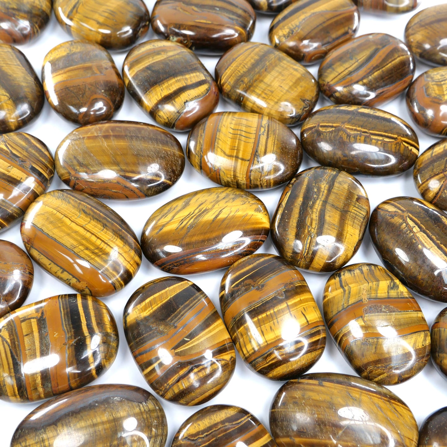 Tiger Eye Palm Stone