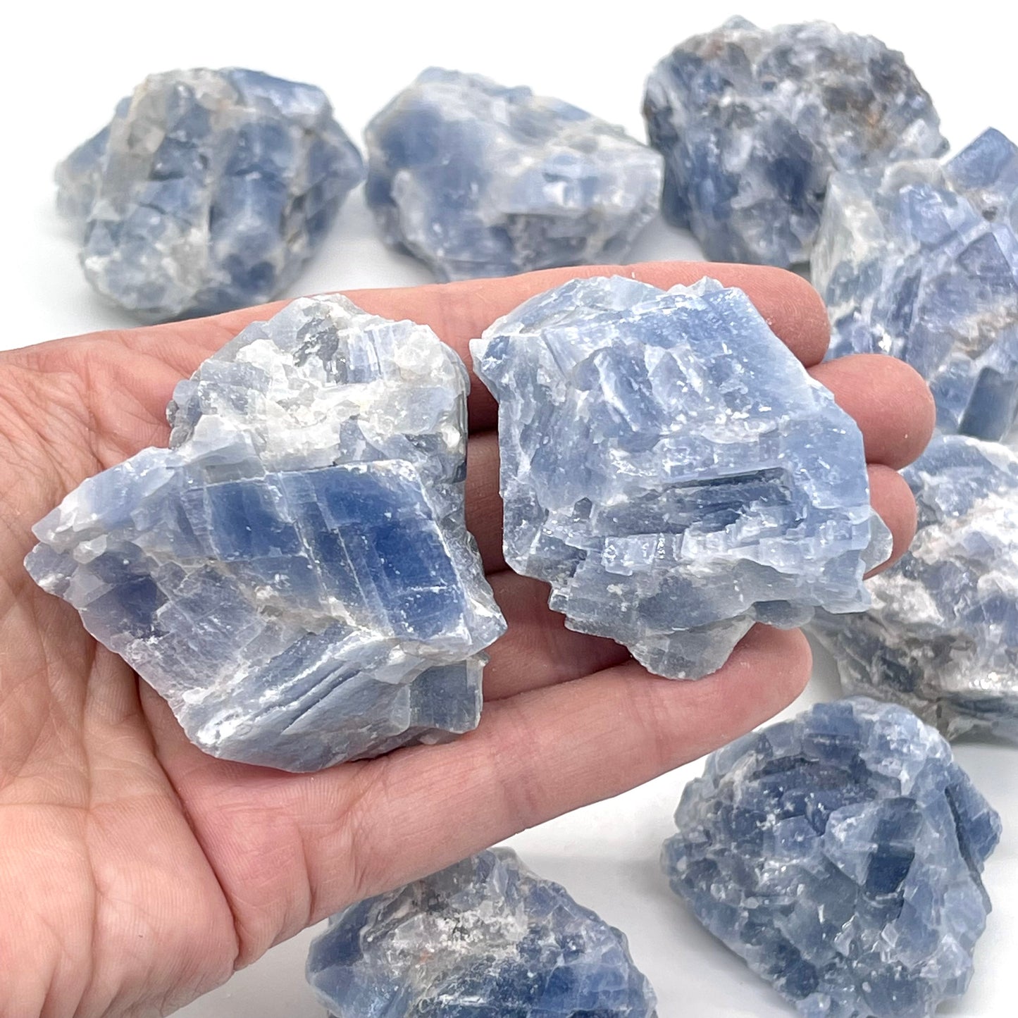 Raw Blue Calcite