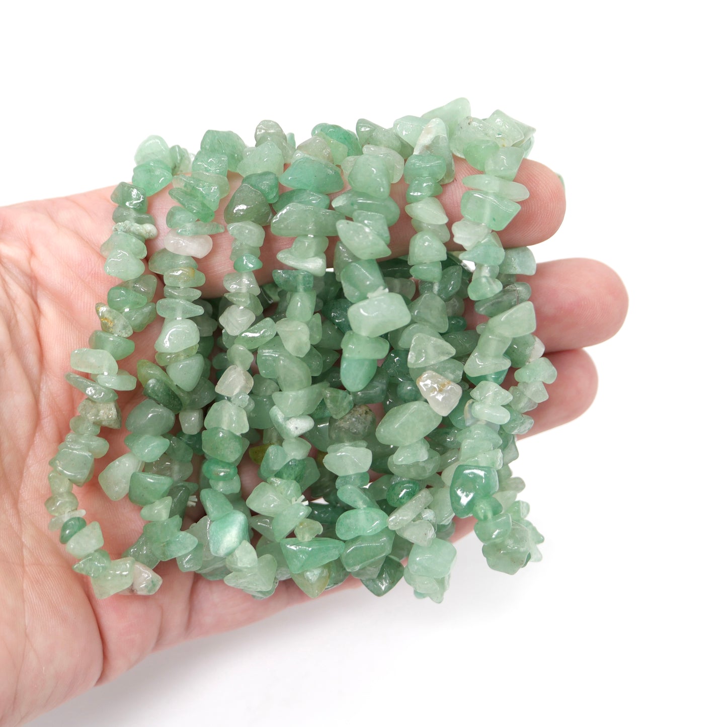 Green Aventurine Chip Bracelet