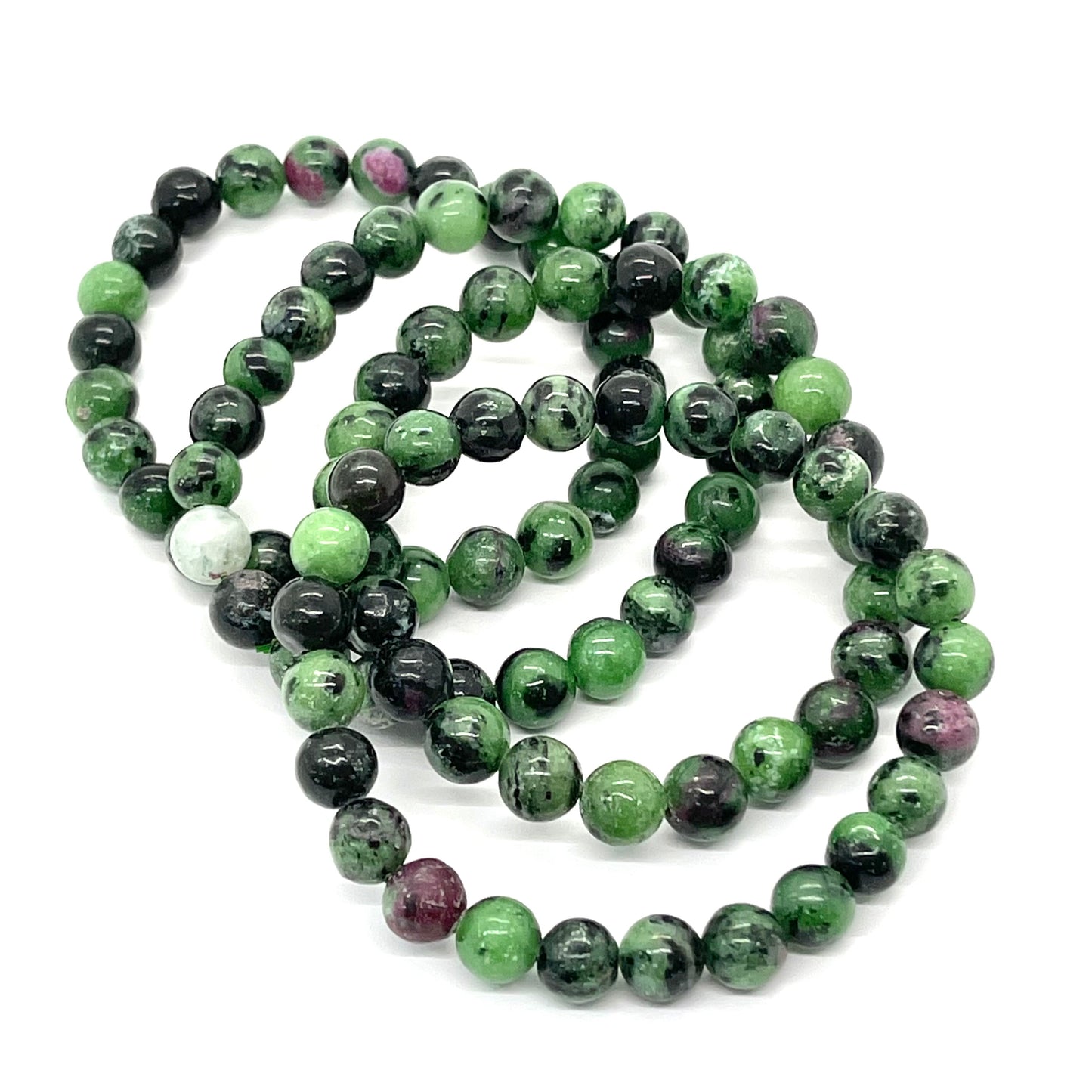 Ruby Zoisite 8mm Bracelet