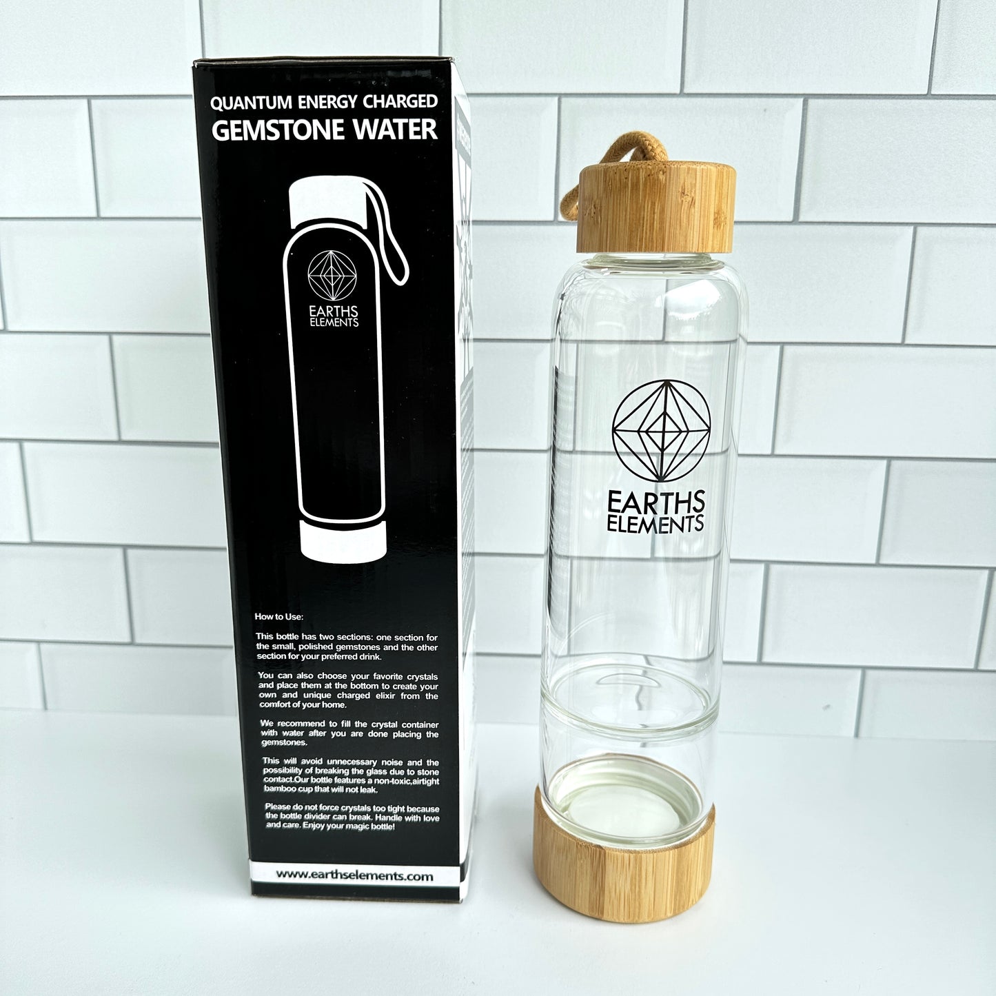 Crystal Compartment Water Bottle