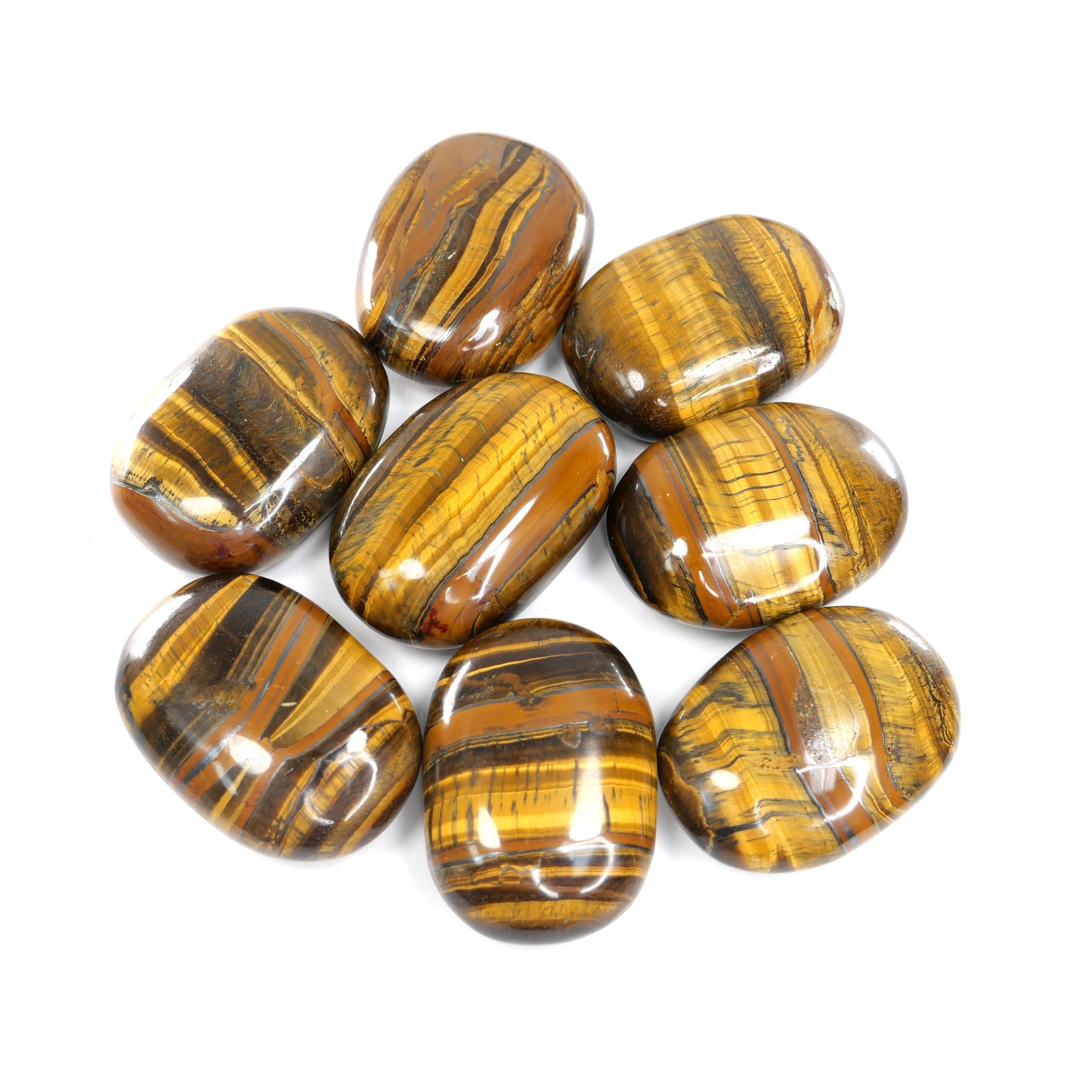 Tiger Eye Palm Stone